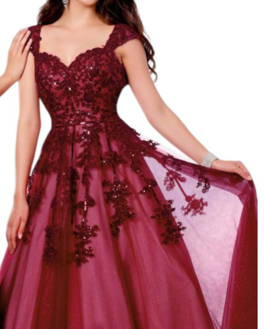 Karishma Creations - Embroidered Glitter Tulle Dress