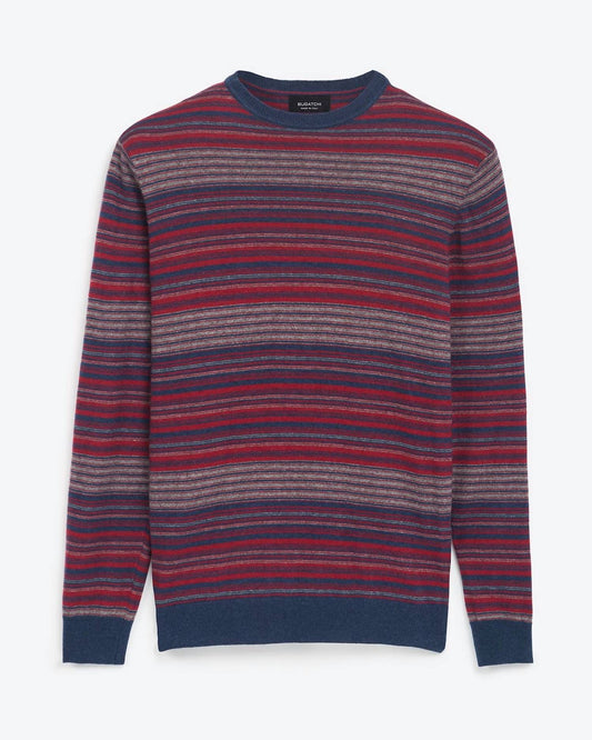 Bugatchi Uomo - Long Sleeve Striped Sweater