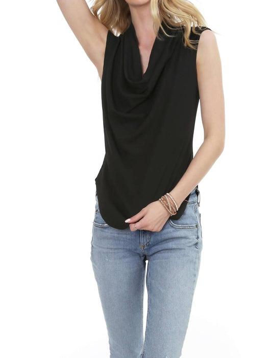 Bobi - Sleeveless Cowl Top