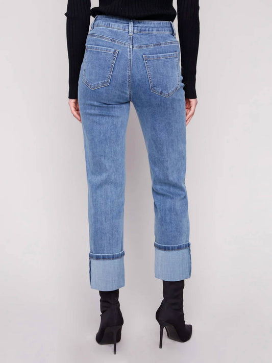 Charlie B - Wide Cuff Straight Leg Jean