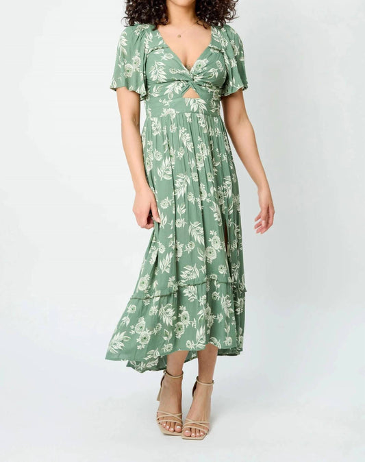 Angie - Floral Knotted Maxi Dress