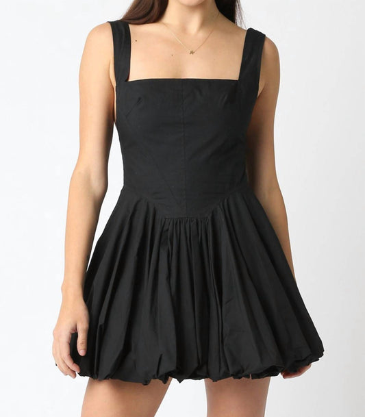 Olivaceous - Eliza Balloon Dress