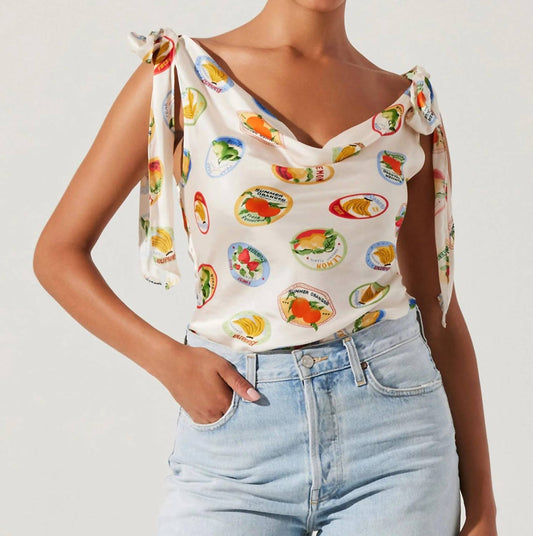 Astr - Allexina Cowl Neckline Top