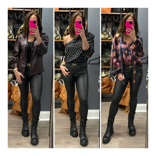 Cheri Coated Skinny Jeans