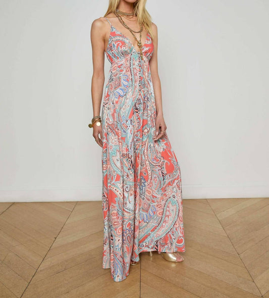 L'Agence - Stefani Paisley Maxi Dress