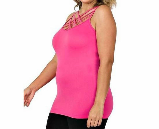 Zenana - Criss-cross Cami Top – Plus