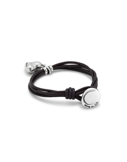 Unode50 - Leather Bracelet With A Heart Charm
