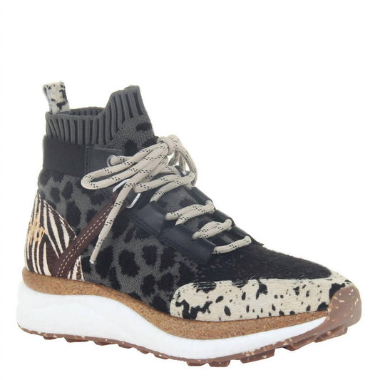 Otbt - Women's Hybrid In Animal Print High Top Sneakers