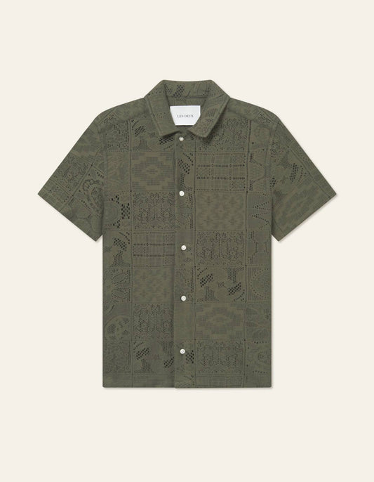 Les Deux - Men's Hector Lace Short Sleeve Shirt