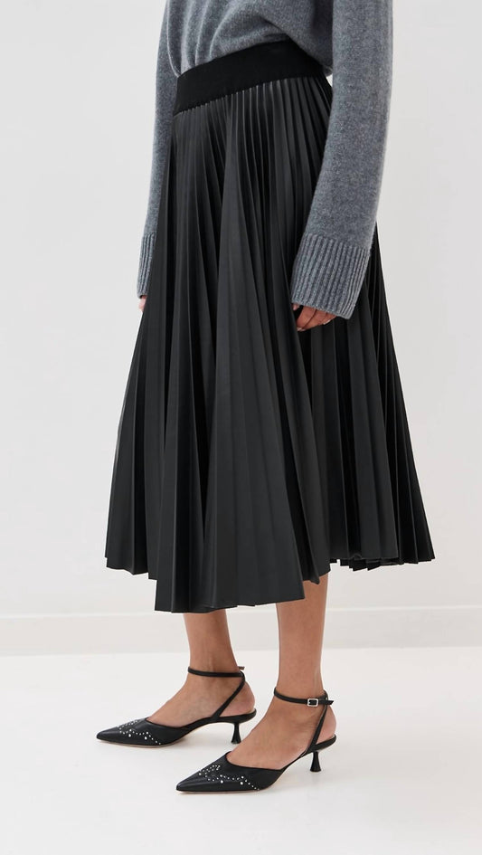 Simkhai - Kezia Vegan Leather Midi Skirt