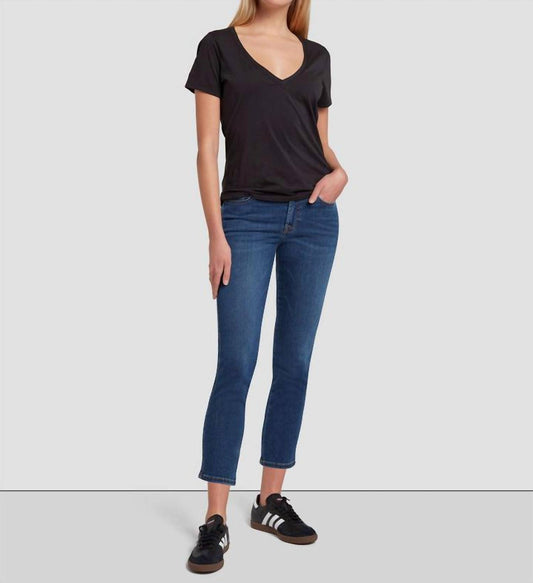 7 For All Mankind - Kimmie Cropped Straight Jeans