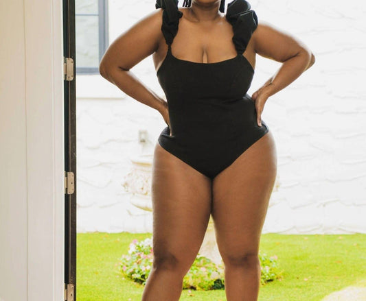 Adriana Contreras - Bodysuit With Puff Straps - Plus