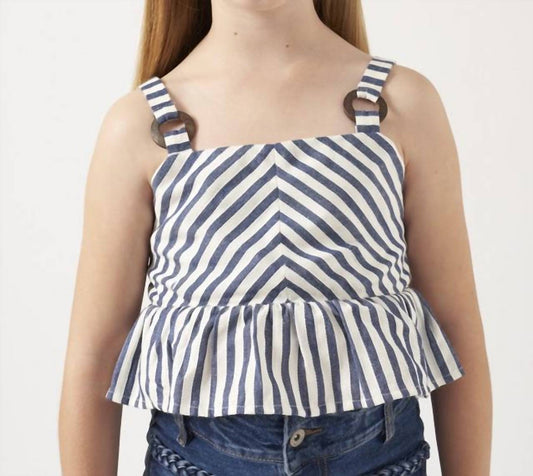 Mayoral - Girls' Striped Crop Tank