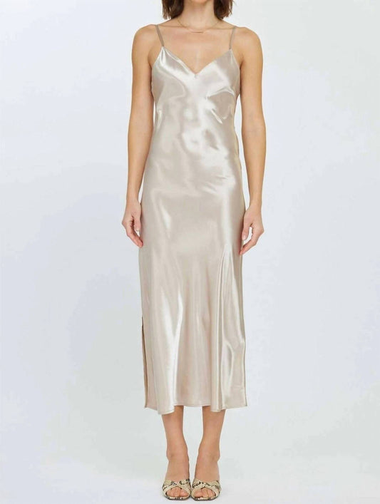 Nyland - Rozlyn Chunky Pointelle Sweater And Satin Dress Set