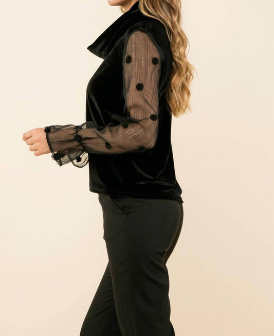 Thml - Velvet Turtleneck Top