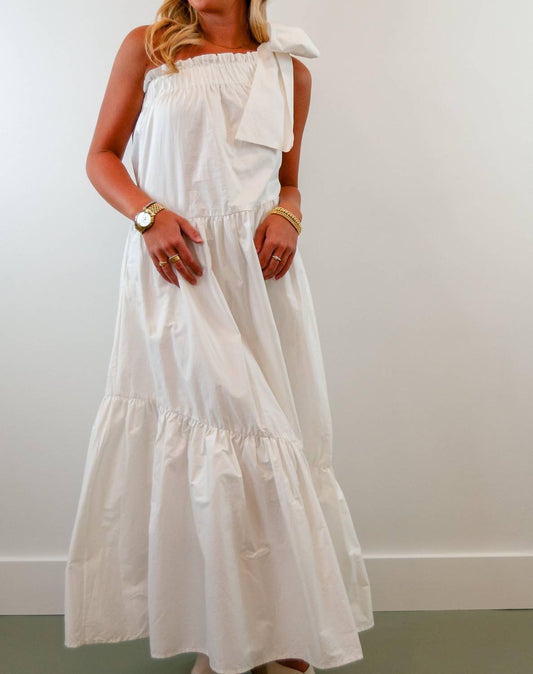 Before You - One Shoulder Ruffle Maxi Dress