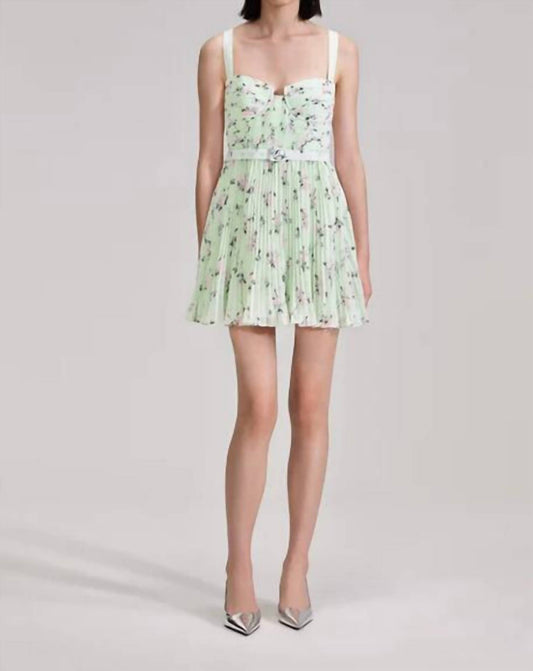 Self-Portrait - Floral Print Mini Dress