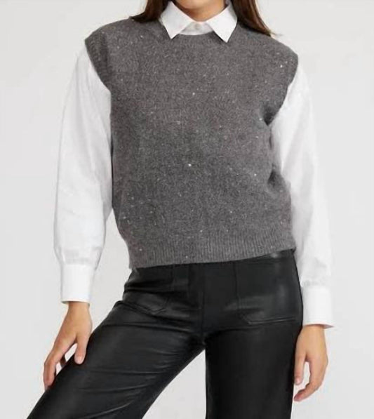 Lucy Paris - Mikey Knit Sequin Knit Top