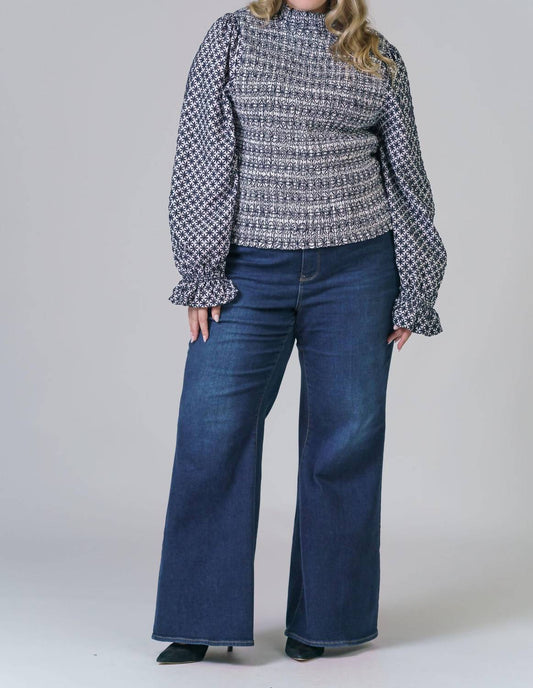 Marie Oliver - Glennon Long Sleeve Mock Neck Top - Plus