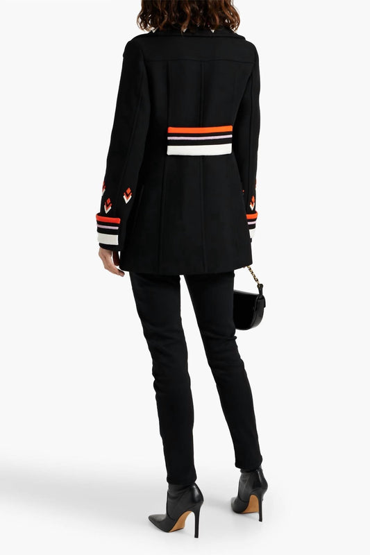 Valentino - Bead Embellished Wool Coat