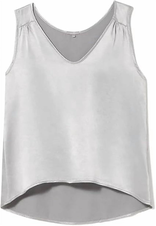 Pj Harlow - Women's Jill Satin Cami With V-neck Tank Top