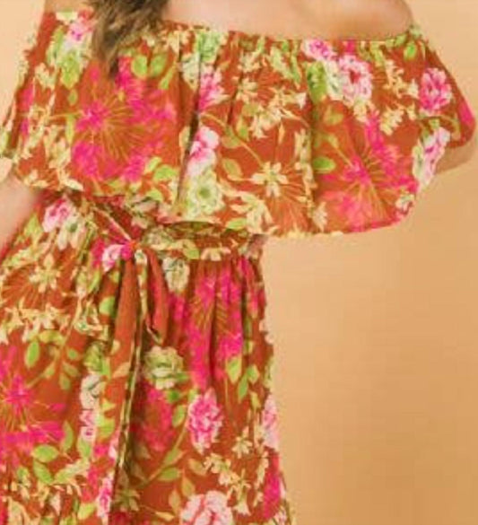 Flying Tomato - Falling for You Floral Maxi Dress