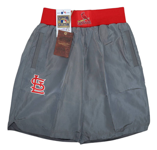 Mitchell & Ness - Men's Mlb Baseball Cooperstown Collection Insignia St Louis Cardinals Shorts