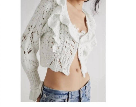 Free People - Ruffle Avery Cardigan