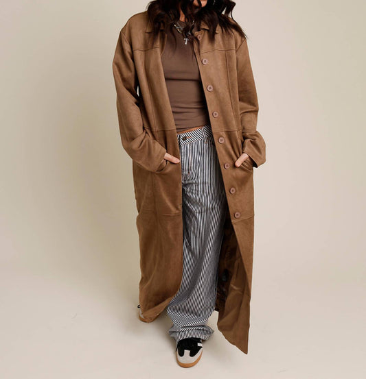 Lioness - Oasis Suede Full Length Coat