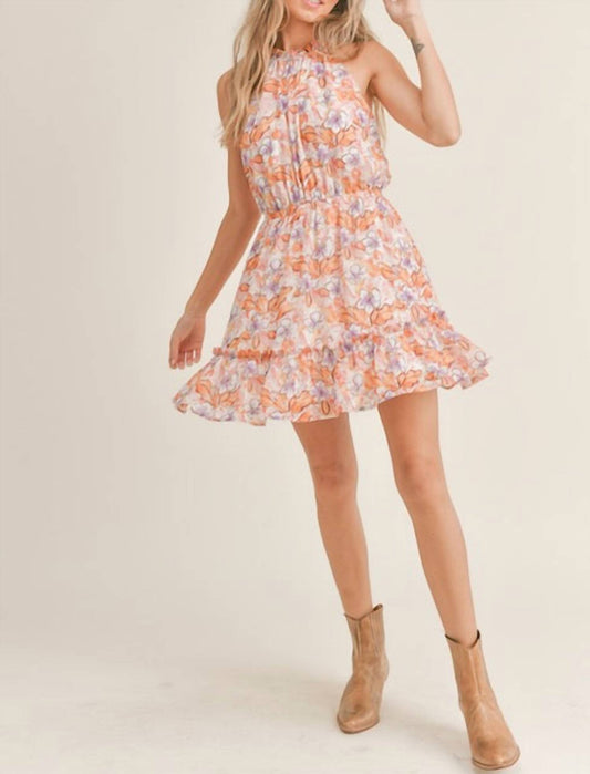 Sadie & Sage - Halter Neckline Mini Dress