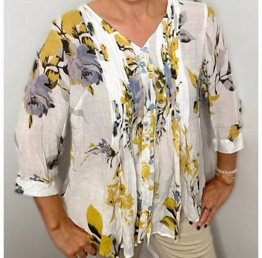Ethyl - Celine Flower Blouse