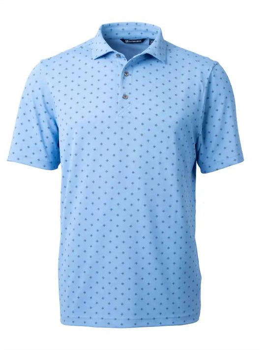 Cutter & Buck - Virtue Eco Pique Tile Print Polo Shirt