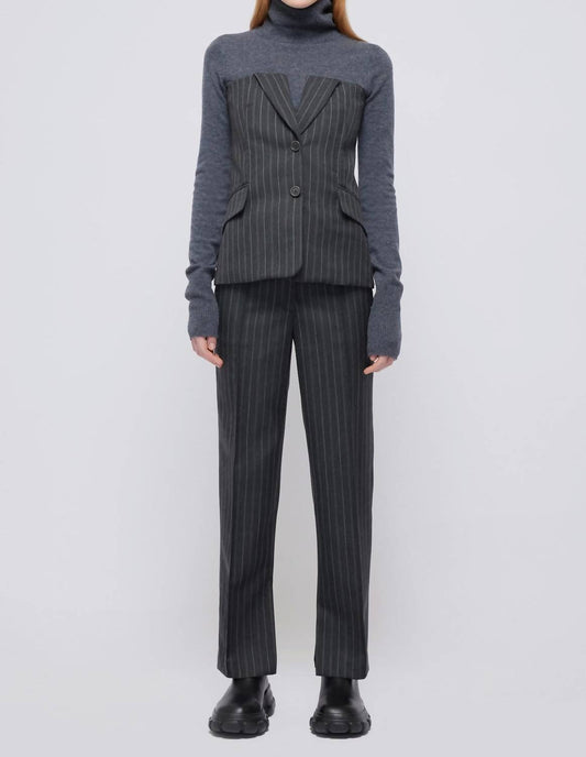 Simkhai - Pinstripe Billie Top