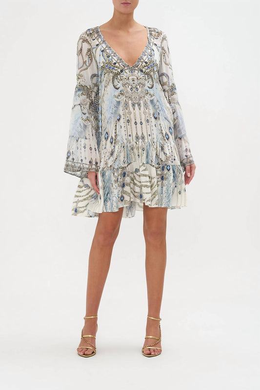 Camilla - A-line Gathered Panel Dress