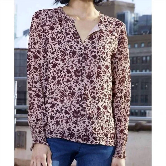 Ecru - Portman Smocked Sleeve Blouse