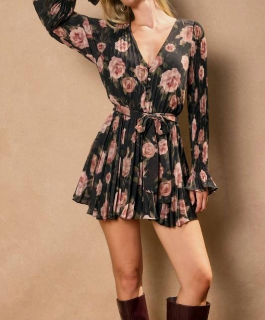 Dress Forum - ALL FOR YOU PLEATED LONG SLEEVE ROMPER