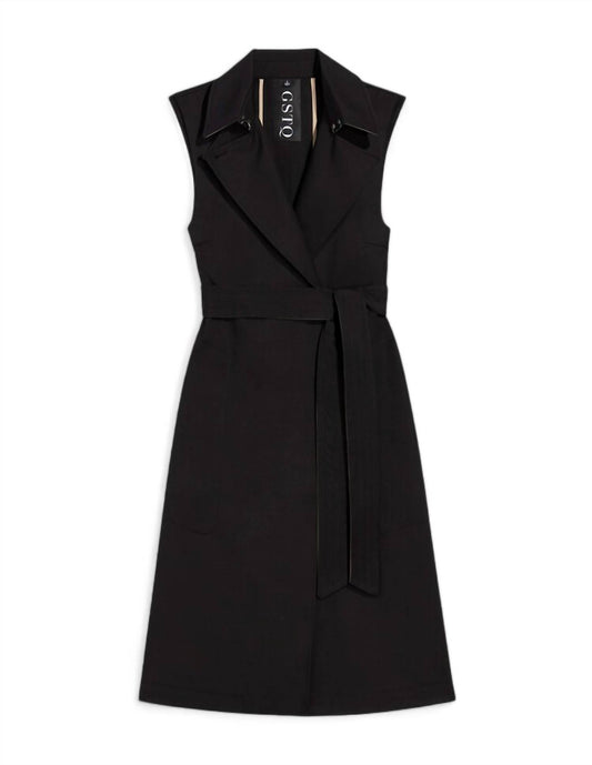 Gstq - WOMEN'S SLEEVELESS TRENCH COAT