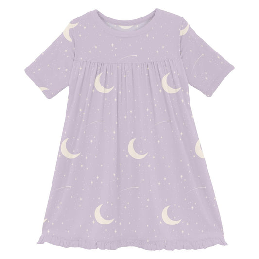 Kickee - Baby Girl's Classic Short Sleeve Swing Dress