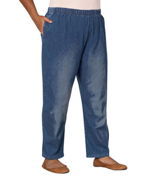 On The Plus Side - Plus Size Premium Wide Leg Denim Jeans