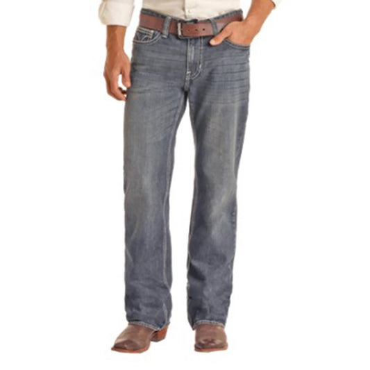 Rock & Roll Denim - Double Barrel Relaxed Straight Leg Jean