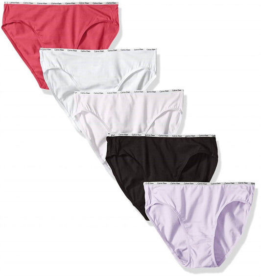Calvin Klein - Women's 5 Cotton Stretch Logo Bikini Panties