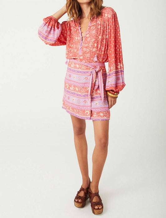 Spell - Sunshine Bandit Wrap Mini Skirt