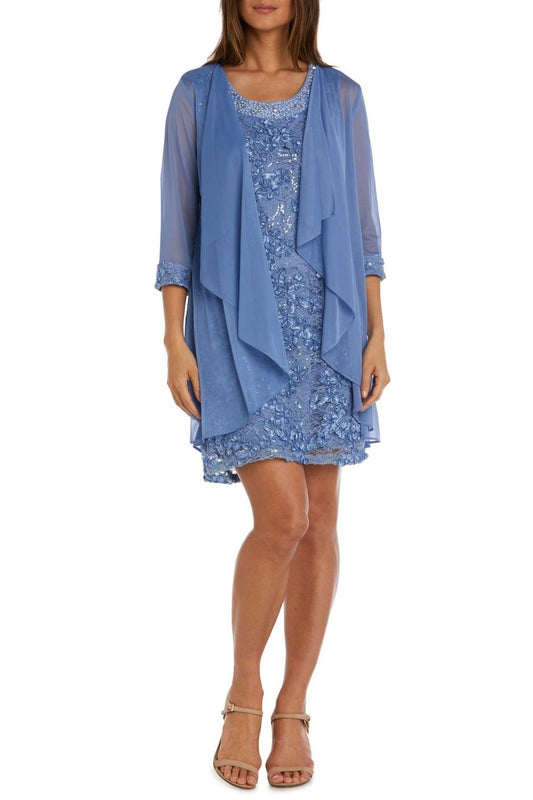 R&M Richards - 3/4 Sleeve 2-Pc Evening Jacket & Dress Set