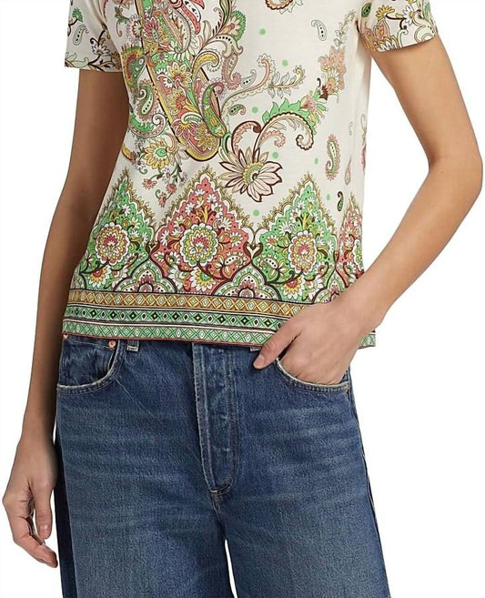 Etro - Paisley Bordura Cotton T-shirt
