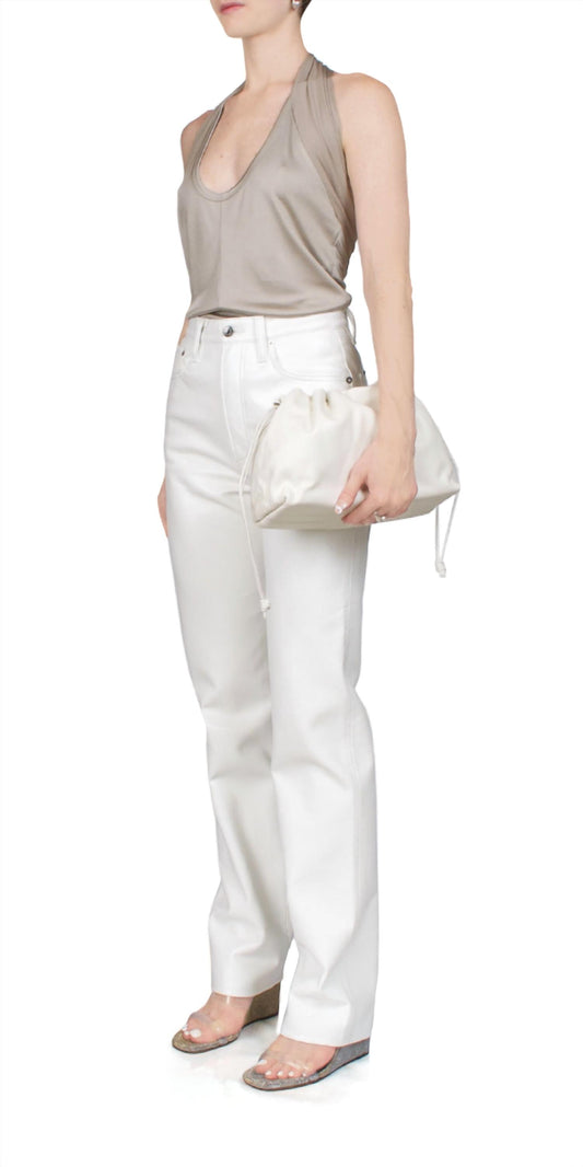 Agolde - Women's Recycled Leather 90s Pinch Waist Lace