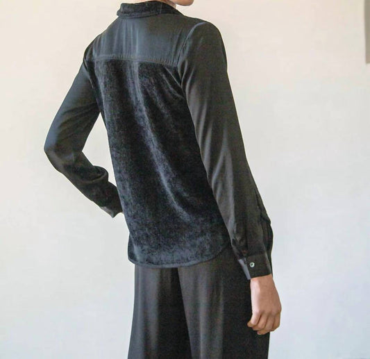 Velvet Boyfriend Shirt