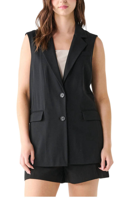 Black Tape - SLEEVELESS BLAZER VEST