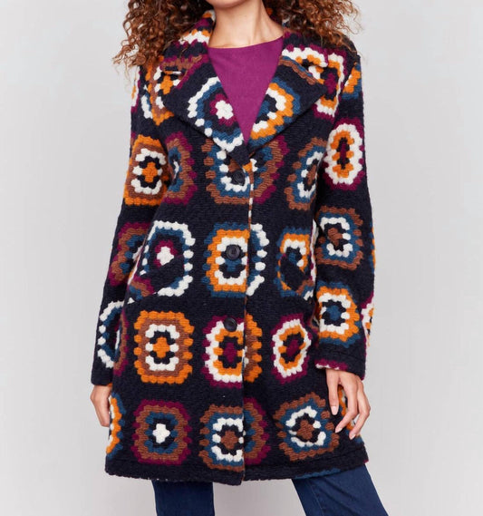 Charlie B - Crochet Square Pattern Coat
