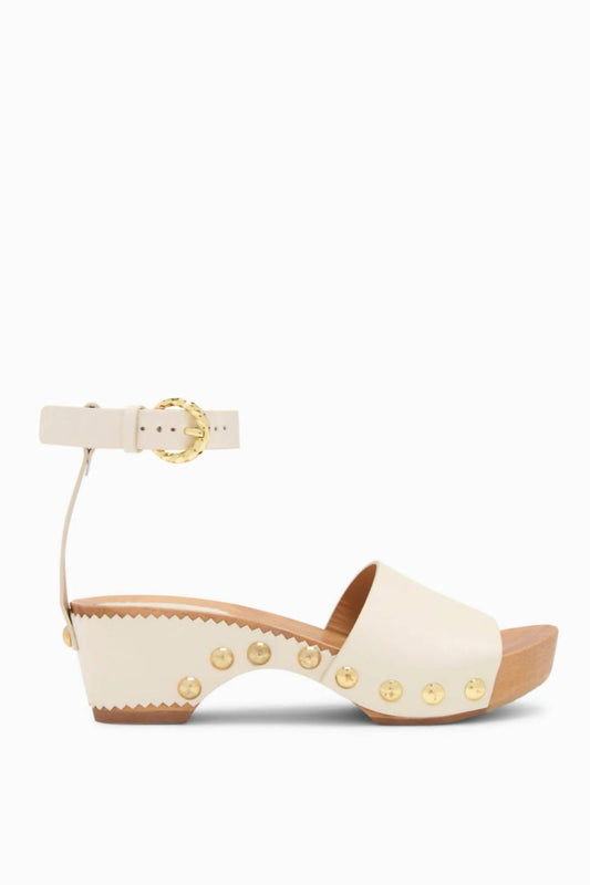 Ulla Johnson - Women's Esti Studded Leather Clog Sandals