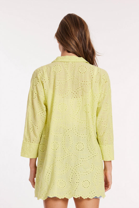 Mododoc - 3/4 Sleeve Easy Lace Shirt
